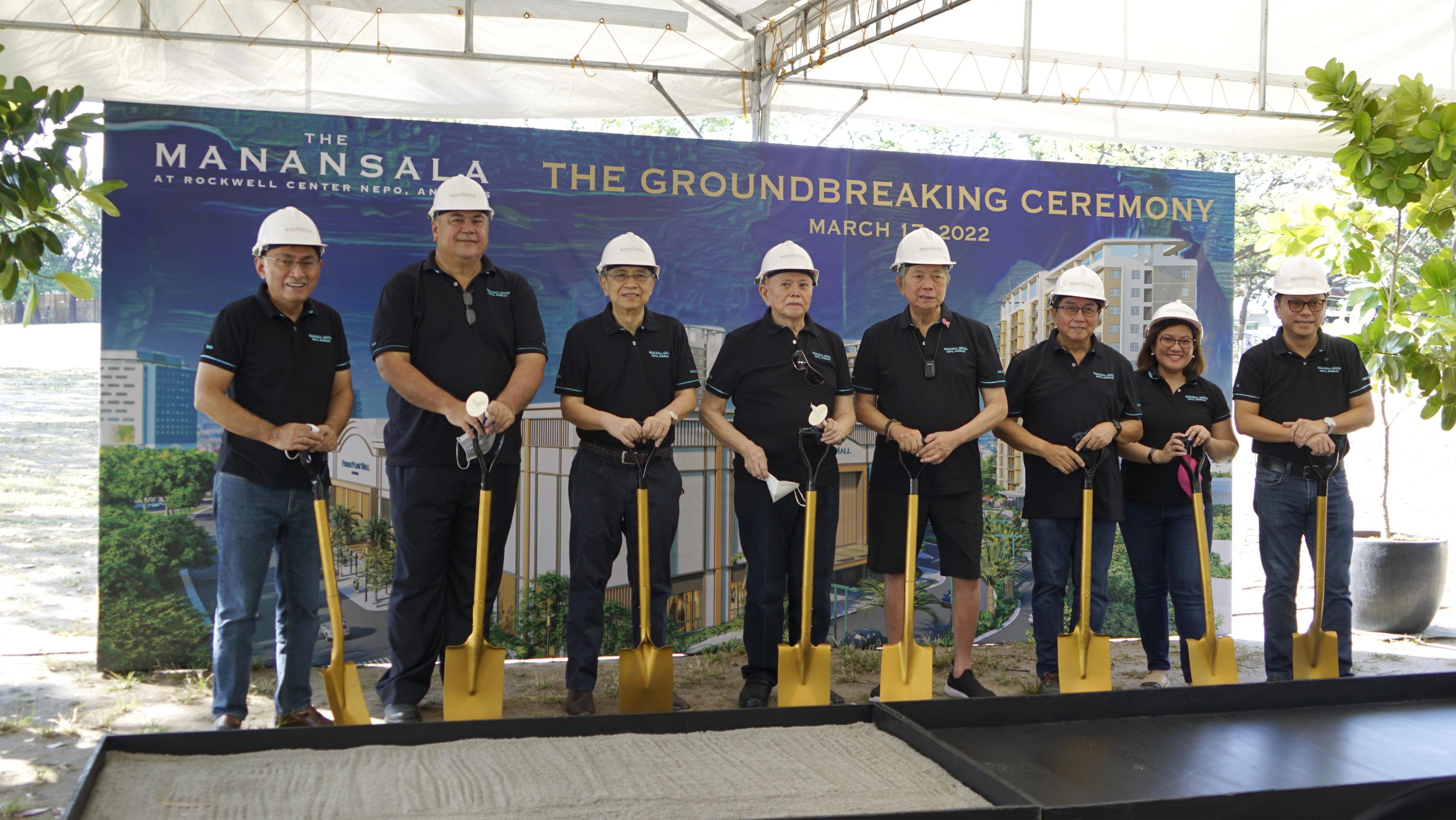 Rockwell Land and JDN Realty at the groundbreaking ceremony of The Manansala